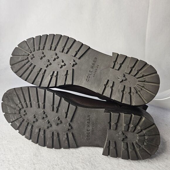 COLE HAAN Signature Brown Leather Boots Waterproof Sz 8.5 B - Picture 5 of 6